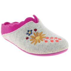 Chausson femme LUISA ECRU vue de face