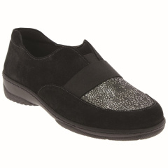 Chaussure orthopédique Marion noir vue interieure
