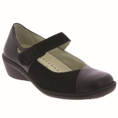 Chaussure orthopédique Serena noir vue interieure