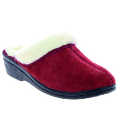 Mule confort Fialena bordeaux vue exterieure