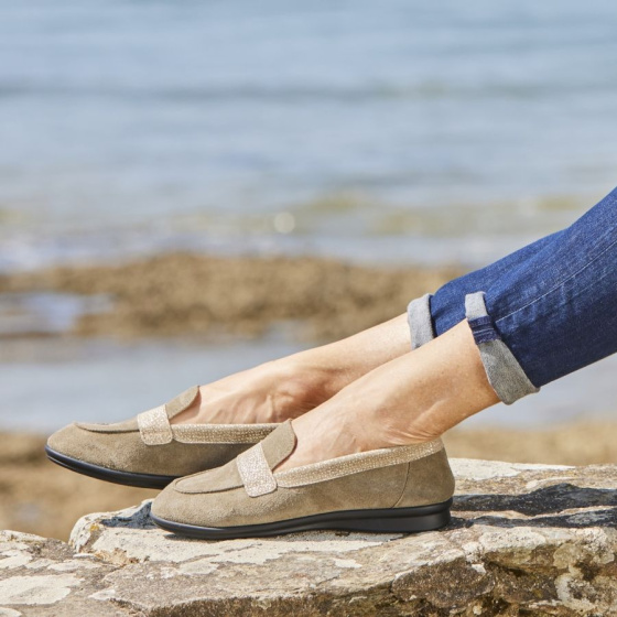 Mocassin confort Lesly Kaki Pulse