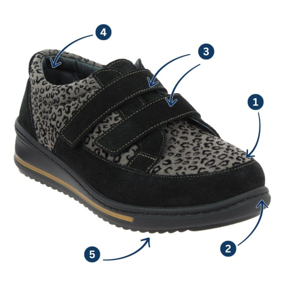 Sneakers baskets Femme Suzie-Gris Podowell