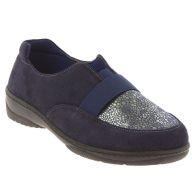 Chaussure orthopédique Marion marine vue interieure