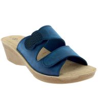 Mule femme FANNIE BLEU vue de face