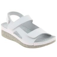 Sandale Fiby blanc vue de face