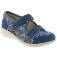 Sandale orthopédique femme CHUT GENNY BLEU vue de face