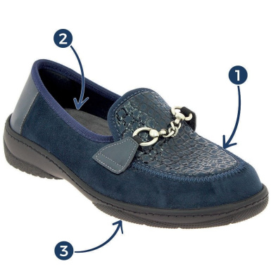 Mocassins Orthopédiques Femme ZPLMIDE – Plateforme 4.5 Cm, Cuir Souple, élastiques Sur Les Côtés – Confort Et Style