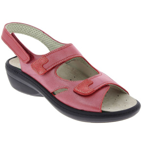 Sandale orthopédique femme CHUT DINA ROUGE profil