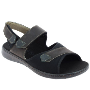 Sandale orthopédique homme CHUT HOUSTON MARRON profil