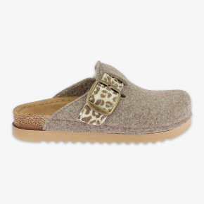 Chausson femme ISA motif léopard