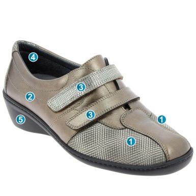 Chaussures de ville femme CHUT STRONG ELEGANCE bronze Podowell