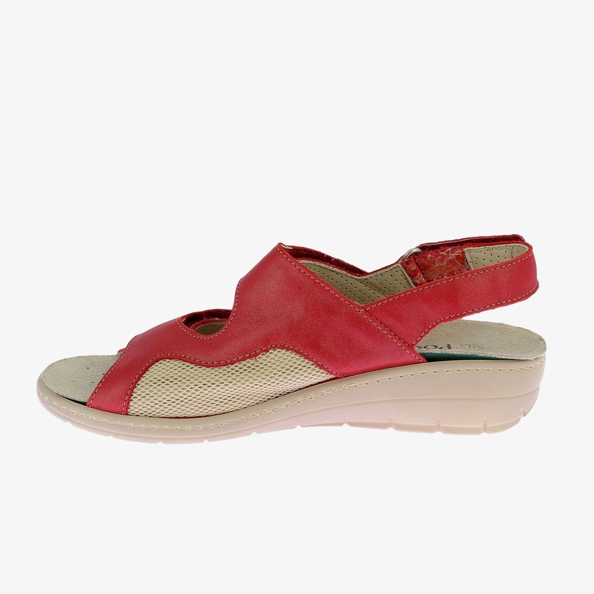 Sandale Pantoufle Confortable Femme Taille 38 Rouge - Portée 1 Fois, Très Bon état