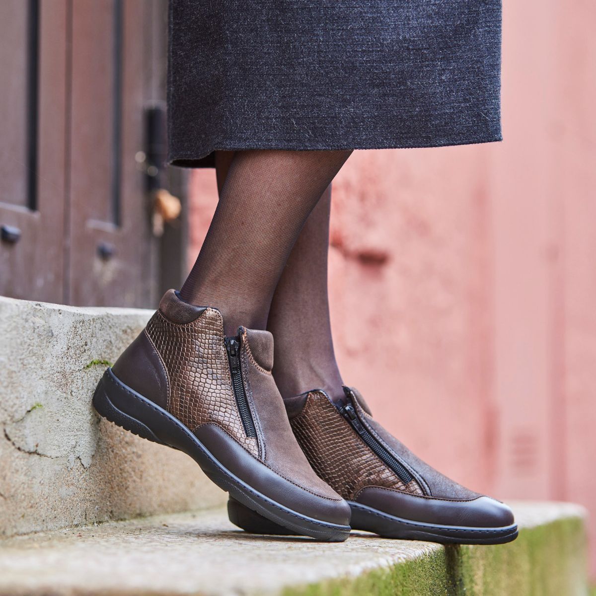 Bottine Femme Marjorie-Marron Podowell