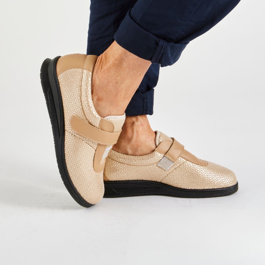 Podowell Pharma Confort Chaussures Basket Confort Femme Nova-Or