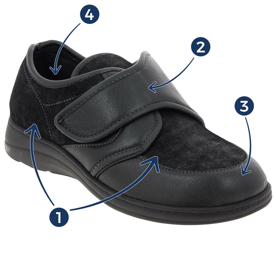 Chaussures De Cour Mila Paoli Noires En Cuir - Taille 40 (UK 7), Occasion, Talons Classiques